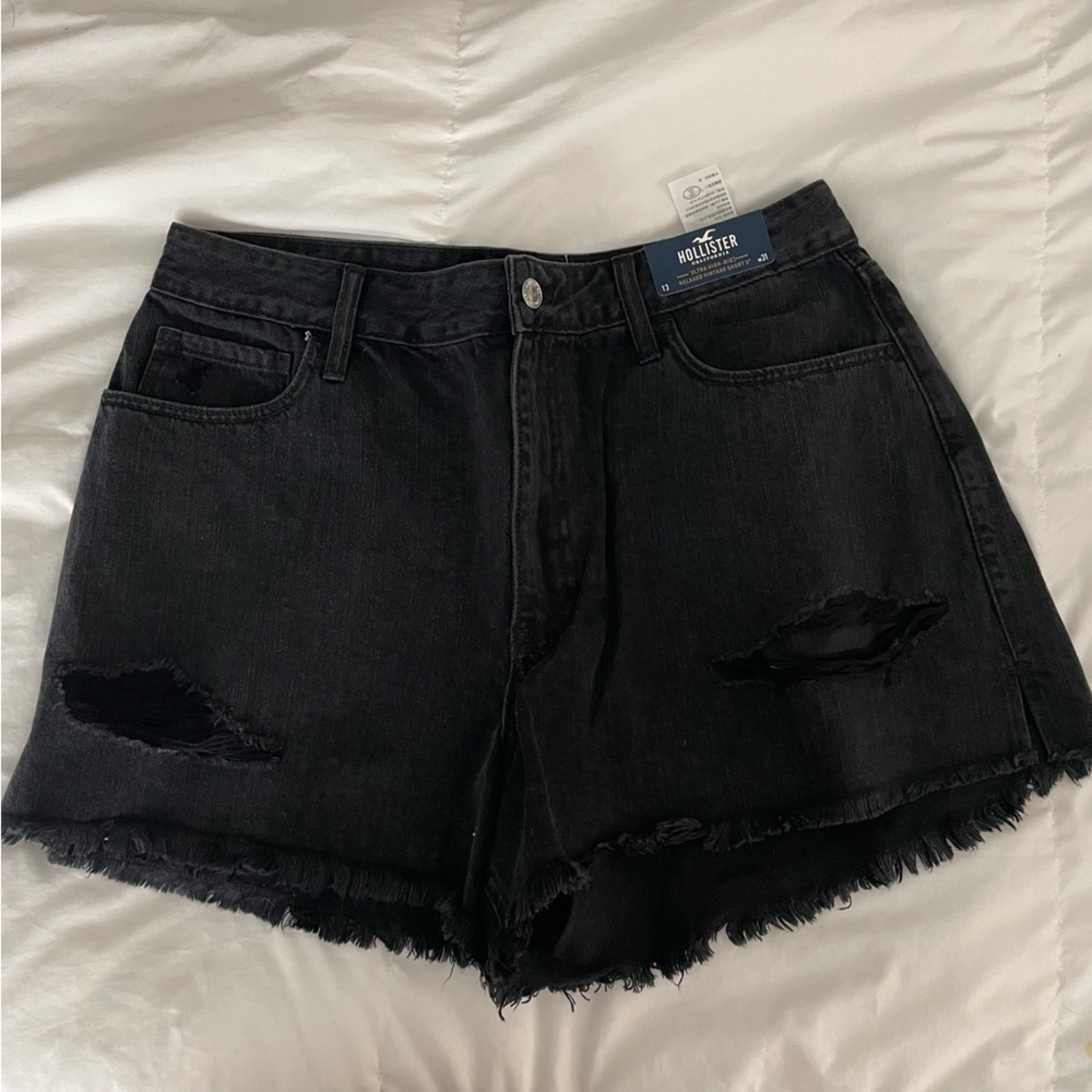 Black Hollister Jean Shorts